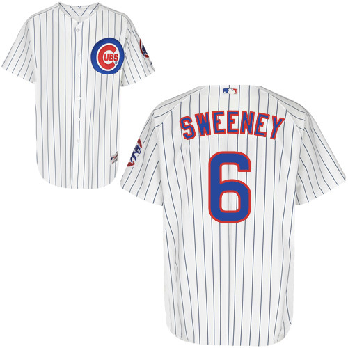 Ryan Sweeney #6 MLB Jersey-Chicago Cubs Men's Authentic Home White Cool Base Baseball Jersey